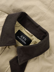 Men's Casual Corduroy Contrast-Collar Jacket-Style Down Jacket