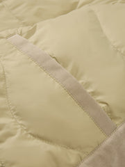 Men's Casual Corduroy Contrast-Collar Jacket-Style Down Jacket