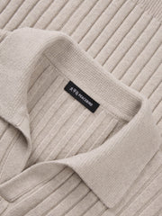 Men's Commuter Solid Ribbed-Texture Knit Top