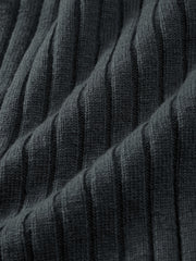 Men's Commuter Solid Ribbed-Texture Knit Top