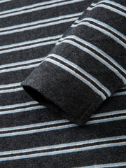 Men's Casual Contrast-Stripe Wool-Blend Knit Pullover