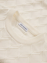 Men's Casual Diamond-Pattern 3D-Texture Knit Top
