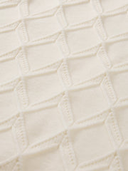 Men's Casual Diamond-Pattern 3D-Texture Knit Top