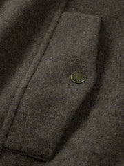 Men's Commuter Wool-Blend Plaid-Collar Jacket