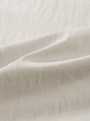 Men's Casual White Down Jacket with 3D Paneled Design