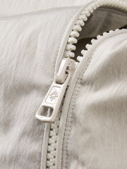 Men's Casual White Down Jacket with 3D Paneled Design