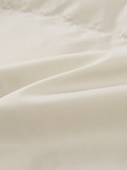 Men's Casual White Down Jacket with 3D Paneled Design
