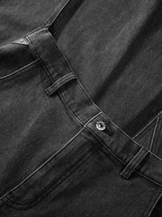 Men's Contrast-Panel Wide-Leg Jeans