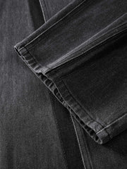 Men's Contrast-Panel Wide-Leg Jeans