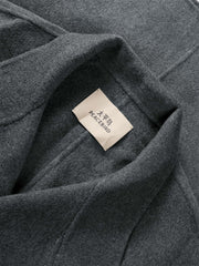Men's Relaxed Camel Hair-Blend Double-Face Wool Coat