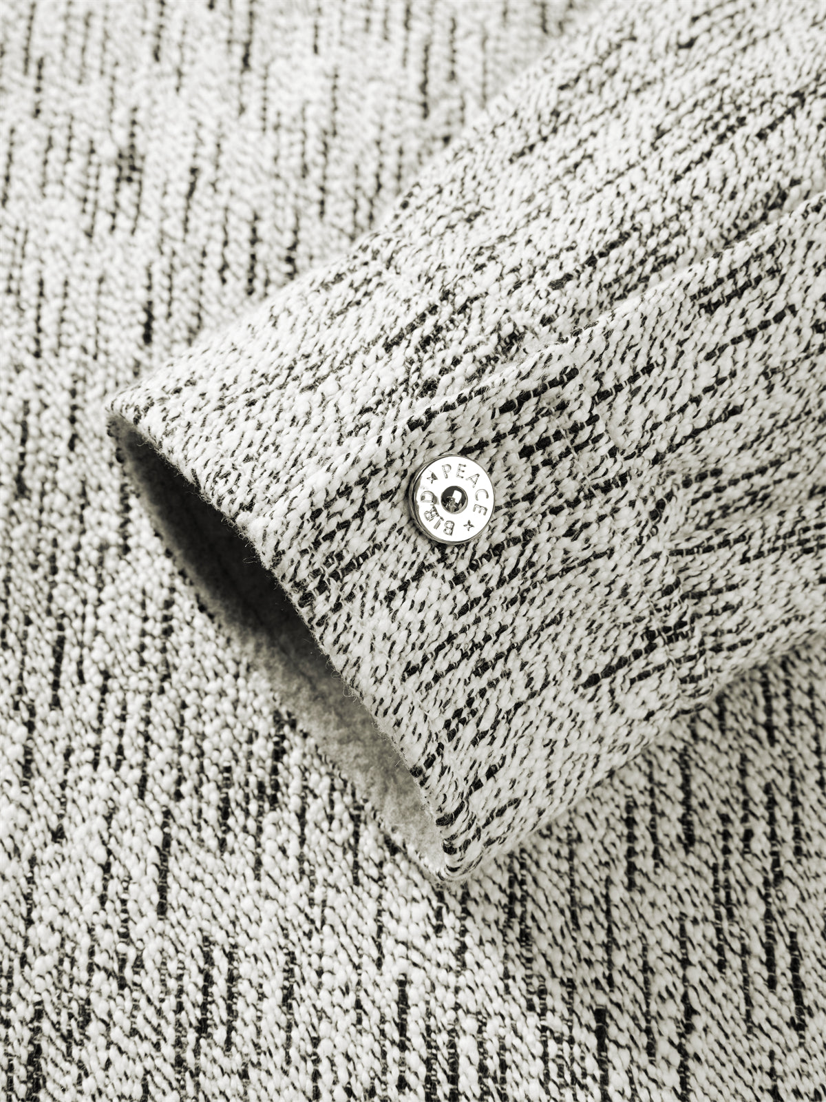 Men's Fleece-Lined Textured Tweed Shirt