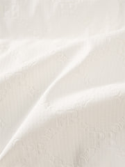 Men's Allover Letter Embossed Down Jacket