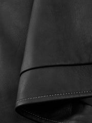 Men's Casual Burnished Goatskin Leather Jacket