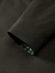 Men's Barn-Style Contrast-Collar Utility Jacket-Style Down Jacket