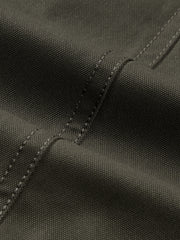Men's Barn-Style Contrast-Collar Utility Jacket-Style Down Jacket