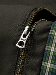 Men's Barn-Style Contrast-Collar Utility Jacket-Style Down Jacket