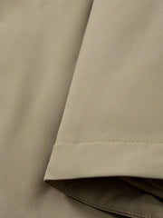 Men's Barn-Style Contrast-Collar Utility Jacket-Style Down Jacket