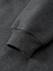 Men's Casual Jacquard Fleece Hooded Jacket