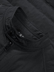 Men's Casual Stand-Collar Channel-Quilted Down Jacket