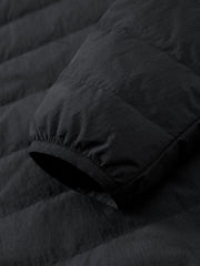 Men's Casual Stand-Collar Channel-Quilted Down Jacket