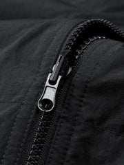 Men's Casual Stand-Collar Channel-Quilted Down Jacket