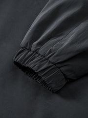 Men's Casual Dark Blue Stand-Collar Padded Jacket