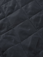 Men's Casual Dark Blue Stand-Collar Padded Jacket