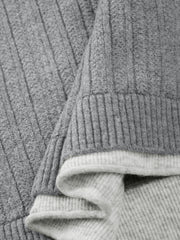 Men's Casual Henley Neck Faux Two-Piece Knit Top