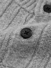 Men's Casual Henley Neck Faux Two-Piece Knit Top