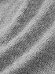Men's Commuter Grey Faux-Layer Plaid-Collar Knit Top