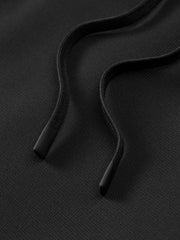 Men's Casual Silk-Blend Black Tapered Pants