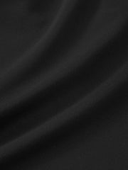 Men's Casual Silk-Blend Black Tapered Pants