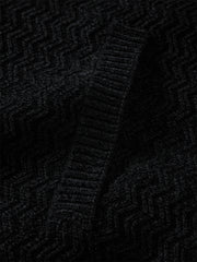 Men's Chenille Jacquard Zip-Up Cardigan