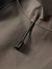 Men's Contrast-Panel Hooded Jacket