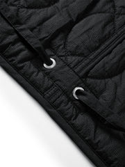 Men's Black Relaxed Quilted Padded Jacket