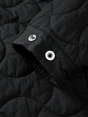 Men's Black Relaxed Quilted Padded Jacket