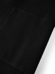 Men's Black Wool-Blend Coat