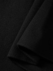 Men's Black Wool-Blend Coat