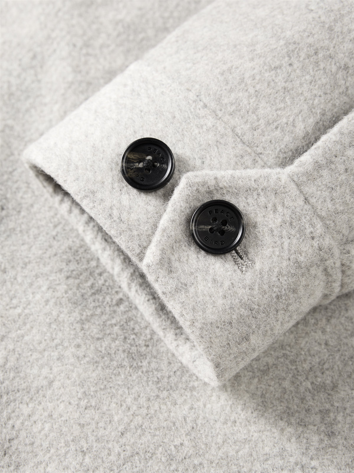 Men's Mid-Length Wool¨CCamel Hair Blend Coat