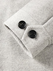 Men's Mid-Length Wool¨CCamel Hair Blend Coat