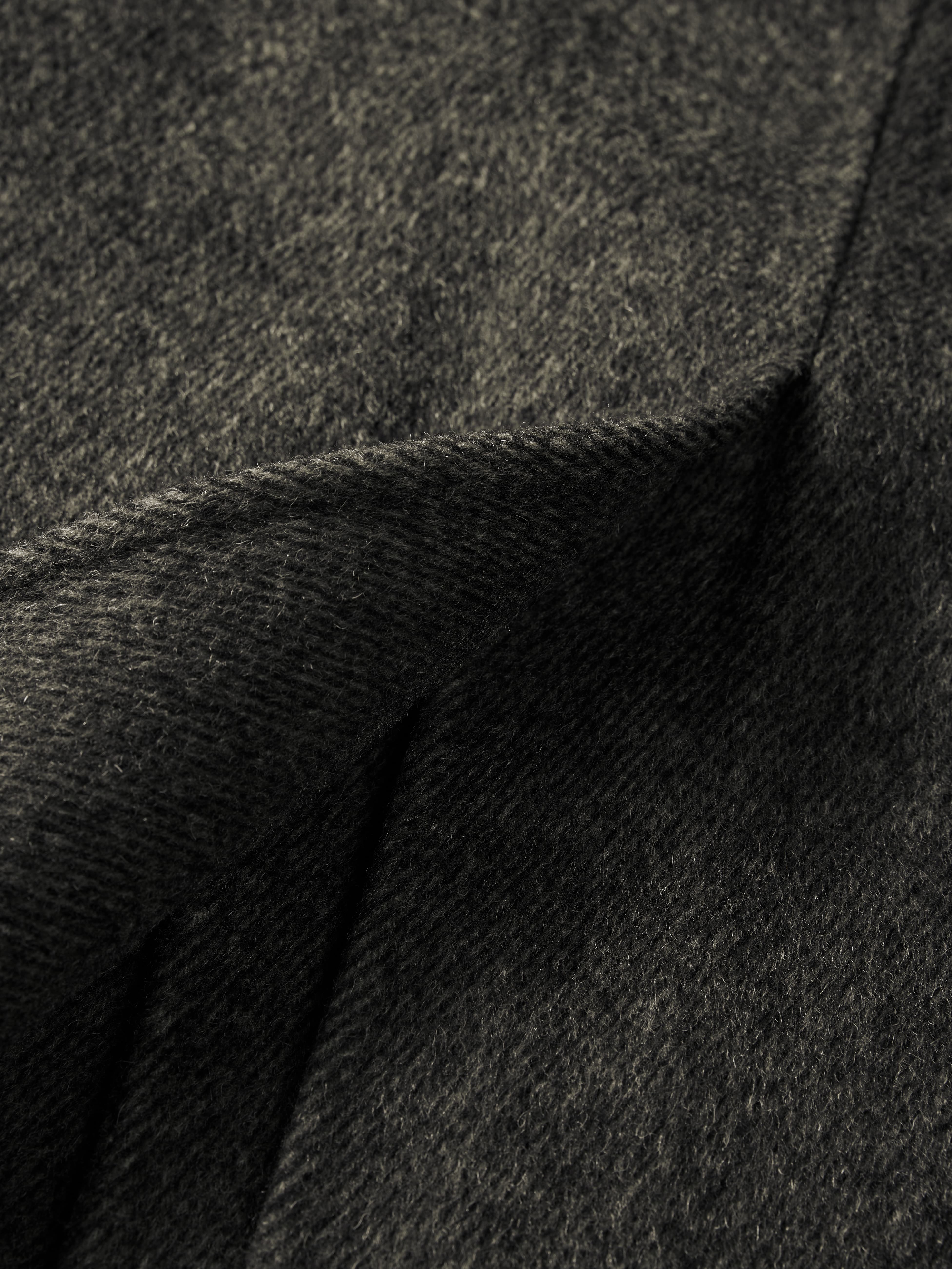 Men's Double-Breasted Alpaca Blend Coat