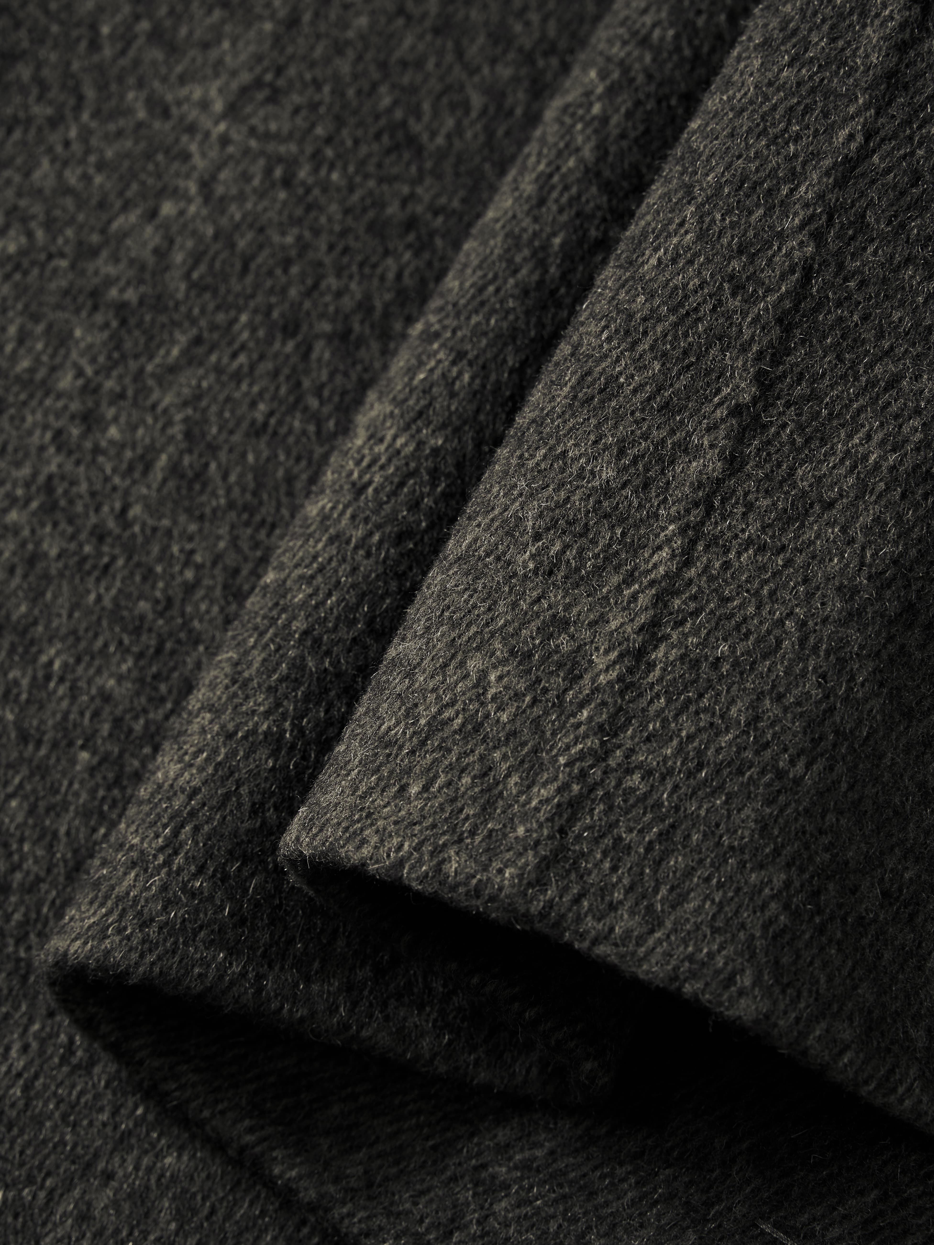 Men's Double-Breasted Alpaca Blend Coat