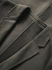 Men's Wool-Blend Notched-Lapel Coat