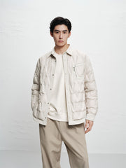 Men's Lightweight Goose Down Shirt Jacket
