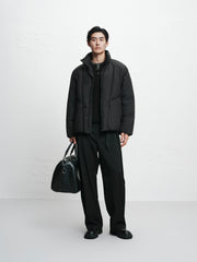 Men's Oversized Stand-Collar Puffer Jacket