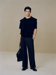 Men's Old Money Textured Knit Henley T-Shirt