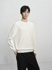 Men's Basic Chenille Textured Knit Sweater