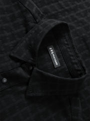 Men's Plaid Jacquard Shirt