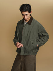 Men's Barn-Style American Vintage Lapel Jacket