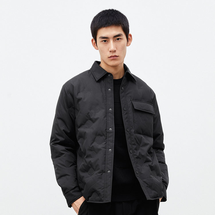 Men's Quilted Shirt Puffer Jacket